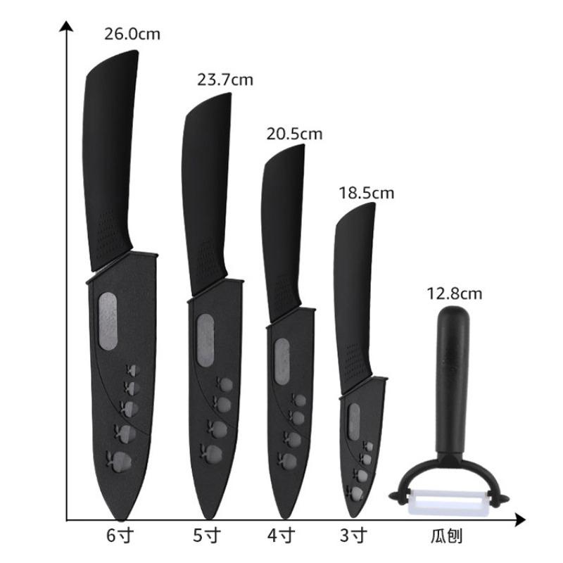 Ceramic Knives Kitchen Knives Set 3 4 5 6 Inch Chef Knife Cook Set Chef Utility Slicer Vegetable Peeler White Zirconia Blade