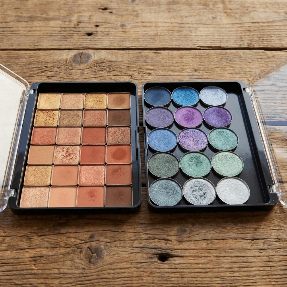 Przenośny pudełko do dozowania makijażu DIY Profesjonalny dysk z cieniami do powiek do samodzielnego montażu Wizażysta