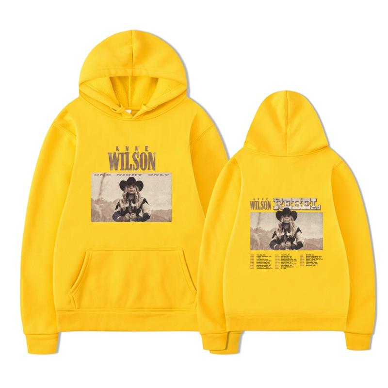 2025 New ANNE WILSON Hoodie Men's THE REBEL OUR Harajuku Retro Printed Sportswear Men's Long Sleeve Street Wear