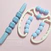 blue set: 12-wheel leg massager + 12/4-wheel stick (2-pack)