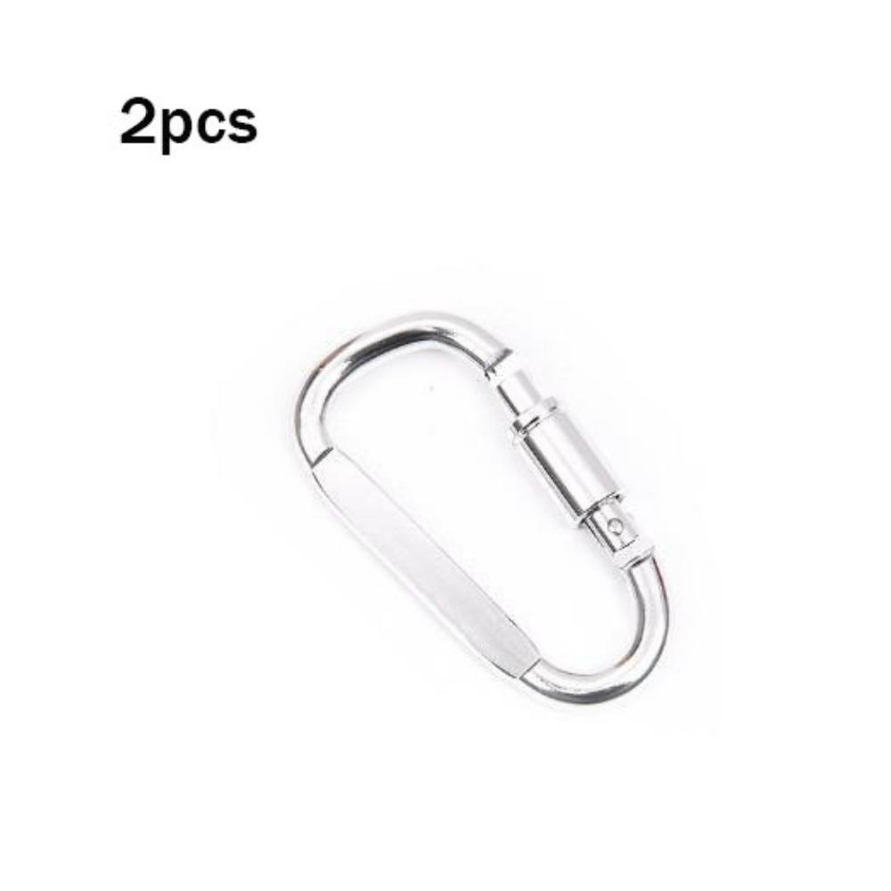2 ks s pojistkou Venkovní sportovní přezka Hliníková slitina Horolezecké tlačítko Nová bezpečnostní přezka Klíčenka