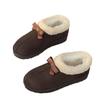 Autumn and Winter New Round Head Bow Cover Foot Wool Cotton Shoes Women's Cross-border Warm and Velvet Short Snow Boots