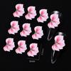 5 stuks Handgemaakte Acryl Bloem Nageldecoratie 3D Simulatie Gesneden Bloem Nagelkunst Onderdelen AB Diamant Levendig Vlinder Nagel Ornament