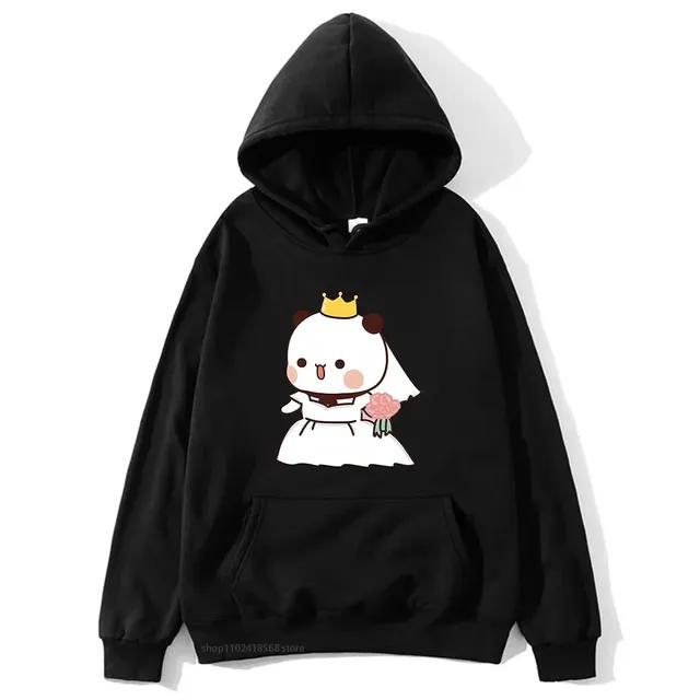Marriage Bubu Dudu Panda Baby Bears Hoodies Women Couple Sweatshirts Kawaii Girl Boy Clothing Y2k Pullover Unisex