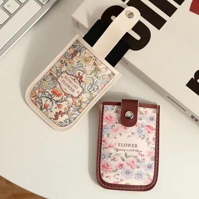 Bellissimi sacchetti porta carte floreali, fiori colorati, materiale PU, comodo porta carte, borsa porta carte di credito, porta documenti d'identità per donna