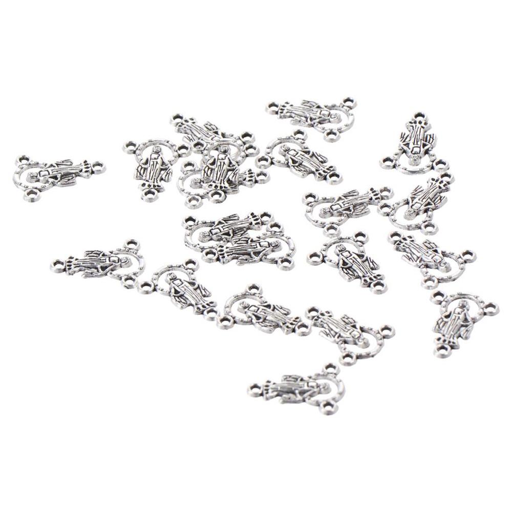 

80 шт. 4 стиля антикварный кулон «Иисус Мария» из сплава с 3 петлями для ожерелья