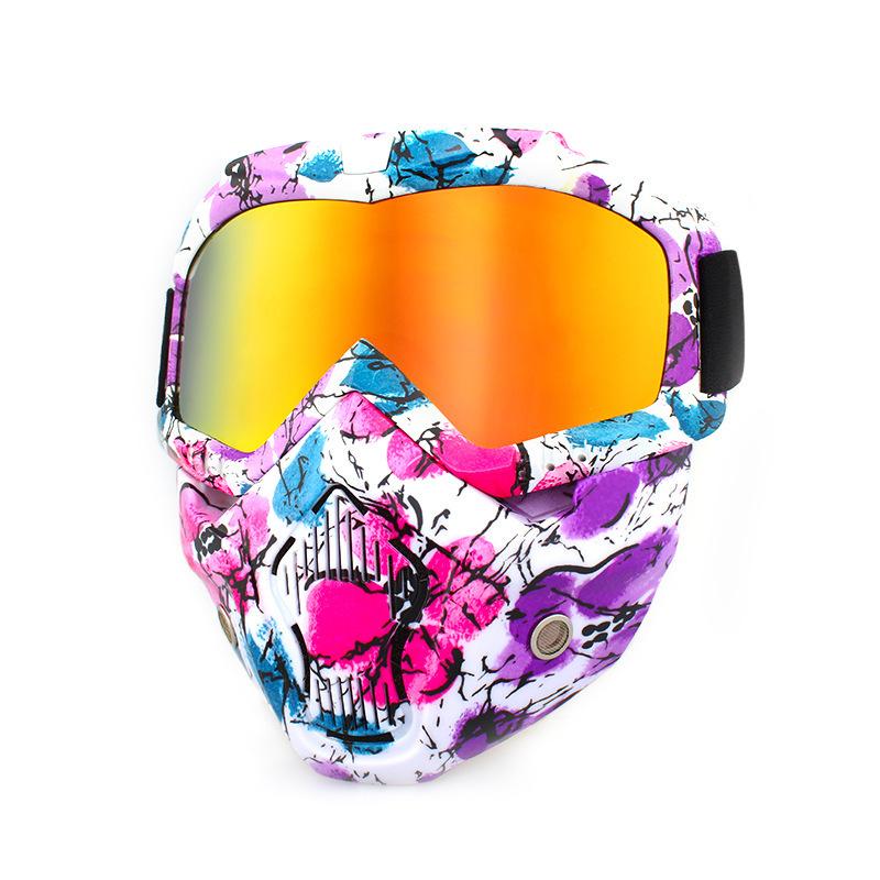 Retro face masks, goggles, off-road motorcycles, racing goggles, outdoor cycling glasses, skiing