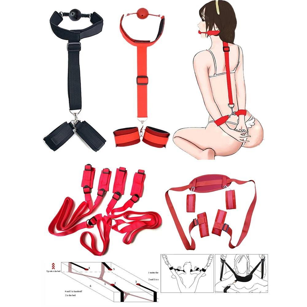 Bondage Kit  Restraints Fetish Erotic Sex Toys For Couples Women Bandage Slave Collars Obedience Handcuffs Master Adult Game