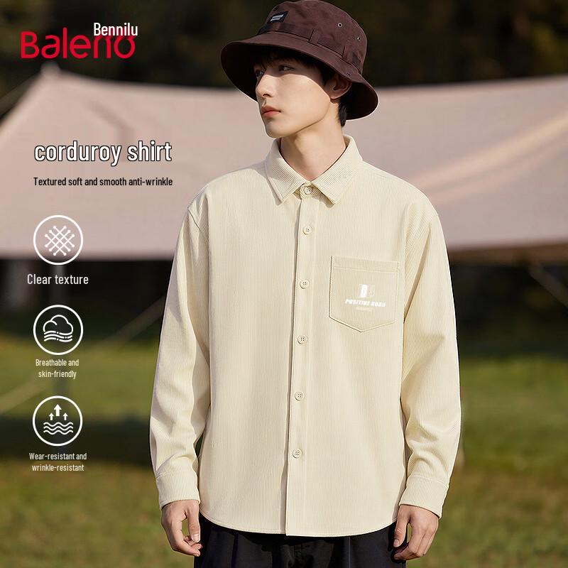 

Baleno Men s Corduroy Shirt Jacket XL
