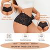 3Pcs/Set Sexy Lace Bowknot Boxer Shorts For Women Seamless Hollow Out Perspective Boyshort Female Sport Breathable Lingerie S-XL