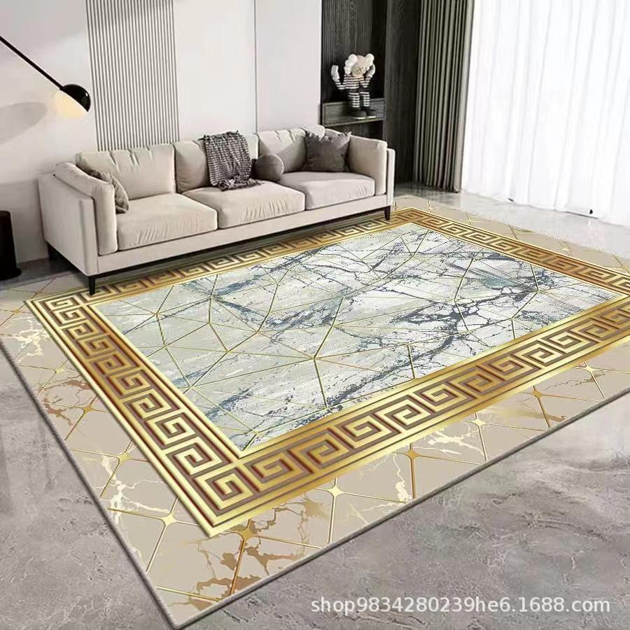 European Style Living Room Decoration Carpet Coffee Table Mat Bedroom Study Carpet Anti Slip and Wear-resistant
