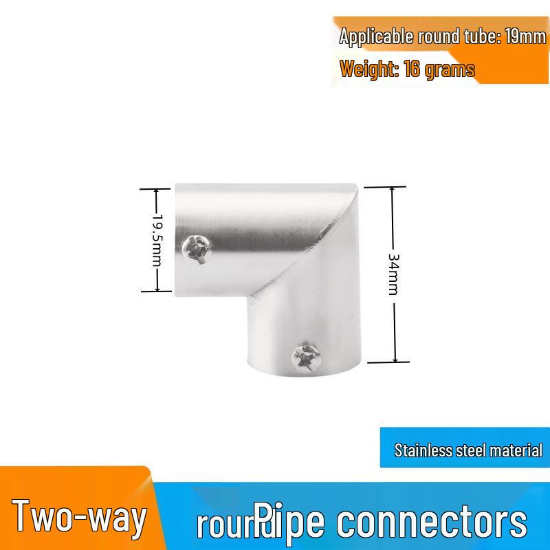 25 Snap-On Stainless Steel Pipe Connectors for Greenhouse Clamps