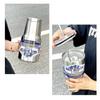 Magic Stainless Steel Freeze Thermos Cup with Straw Ice Coffee Drink Vacuum Insulated Bottle Car Travel Outdoor Mountain Cup