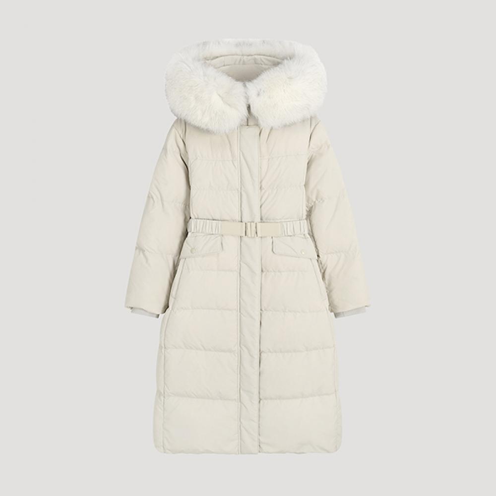 

She S miSS Fox Fur Duck Down Long Padded Jumper SSdjpo42010 Pb pink beige/55