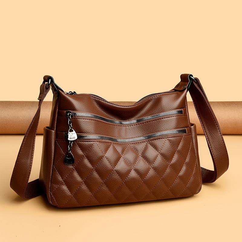 New Fashionable Women's Shoulder Bag with Diamond Pattern Quilted Crossbody Bag Suitable for Daily Use, Shopping, Commuting, Etc