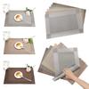 6pcs Heat-resistant Dining Table Mat Waterproof Bowl Pad Washable Party Placemat  Banquet