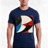 Red Moon Tshirt Summer Casual Cotton Tee Oversized Streetwear Tops Vintage Graphic Print Loose Fit Short Sleeve