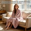 Thickened Warm Plush Fleece Blanket Soft Cozy Throw for Office Nap Travel Use Bedroom Size 200cm/78 74in by 180cm/70 87in Suitable for Indoor Outdoor