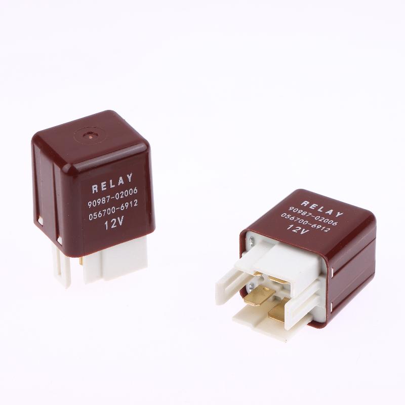 1/2Pcs Water Tank Fan Relay Automotive Relay 12V 4Pin 90987-02006 056700-6912 90987-02011 Replacement Accessories