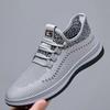 Fashion Casual Men's Shoes 2023 New Breathable Mesh Fabric Flying Shoes Men's Trend Running Shoes Lace-up Shoes
