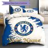 Chelsea F Custom Name Pattern Bedding,Quilt Set Quilt Cover Pillowcase Home Birthday Gift(1 * duvet cover + 2 * pillowcase, without core)