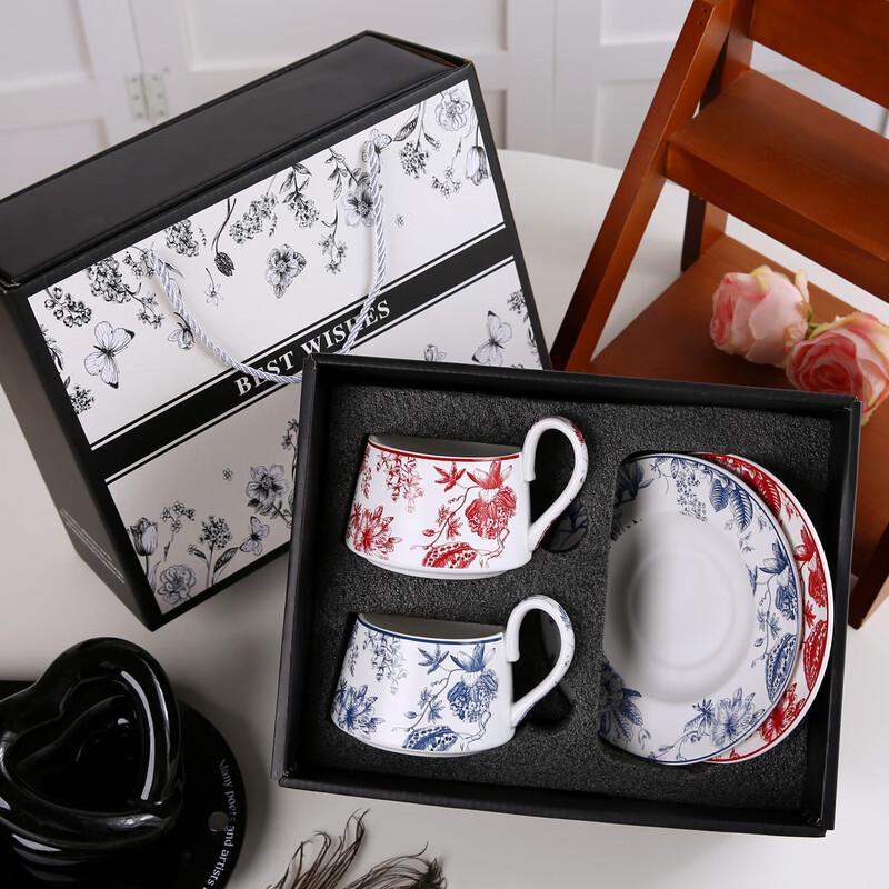 Retro Bird Ceramic Cup and Saucer Set