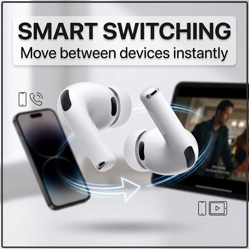 Air Pro 3 True Wireless Earbuds Lightweight Pocket Size All-Day Comfort 6 Hours Playtime Noise Isolation Bluetooth Earphones