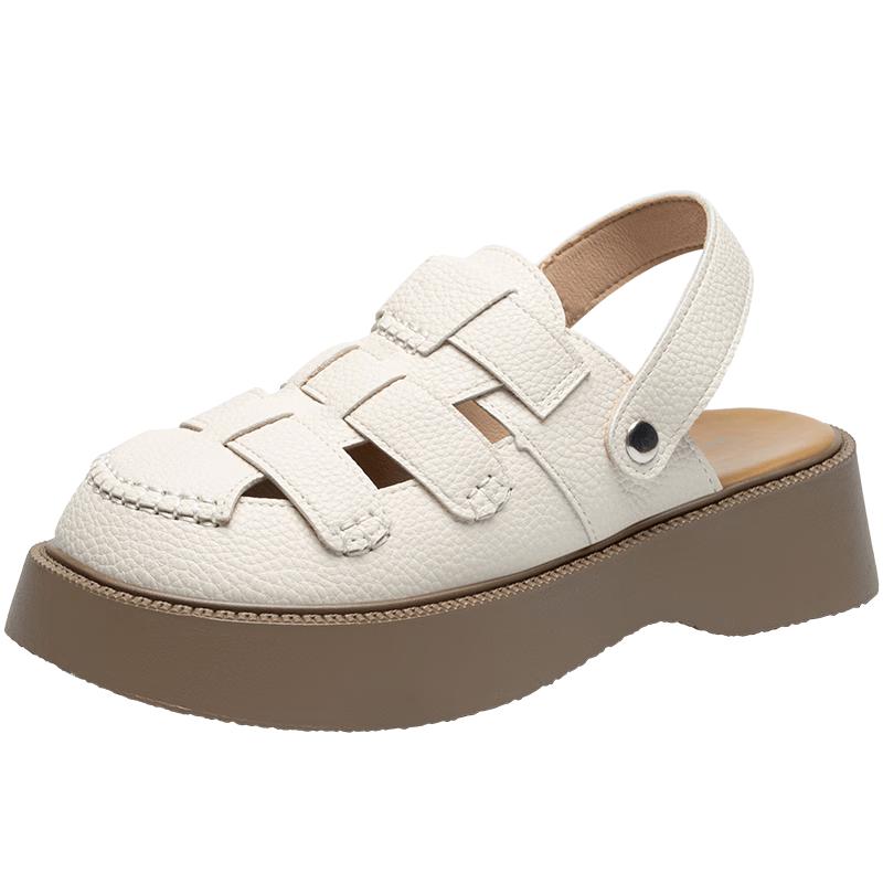 ZHR Women s Fashion Roman Braided Closed-Toe Platform Sandals EU 40