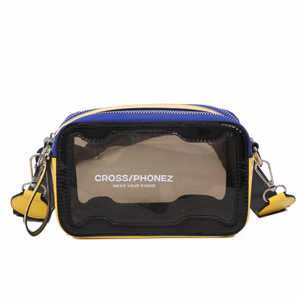 

Прозрачная женская сумка через плечо в корейском стиле, маленькая квадратная сумка, сумки кросс-боди Фестиваль Сонгкран чёрный