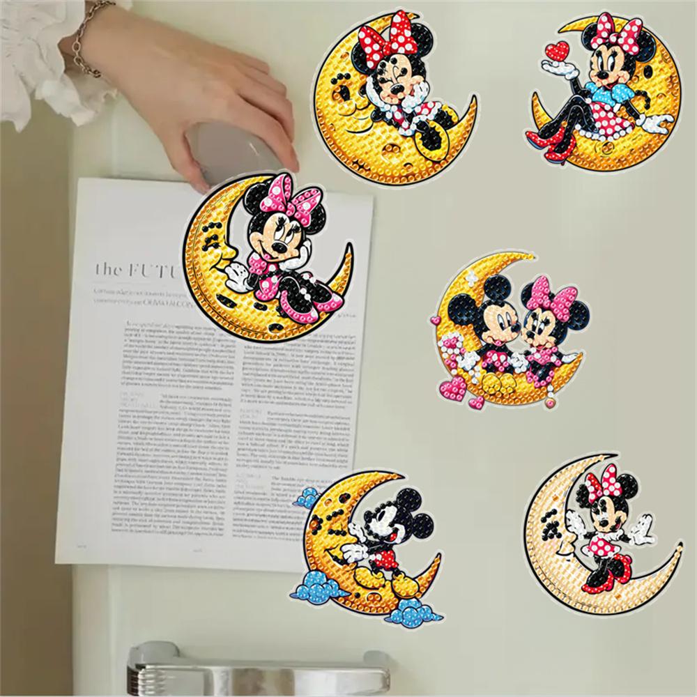

6pcs/Set Moon Above Series Diamond Painting Magnets for Refrigerator Diamond Art Fridge Magnets for Adults Diamond Art Refrigerator Magnets Kits