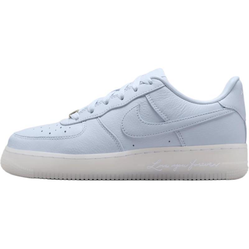 NOCTA X Nike Air Force 1 Slip Resistant Abrasion Resistant Low Top Kids' Skateboarding Shoes Light Purple Sneakers HQ1772-500