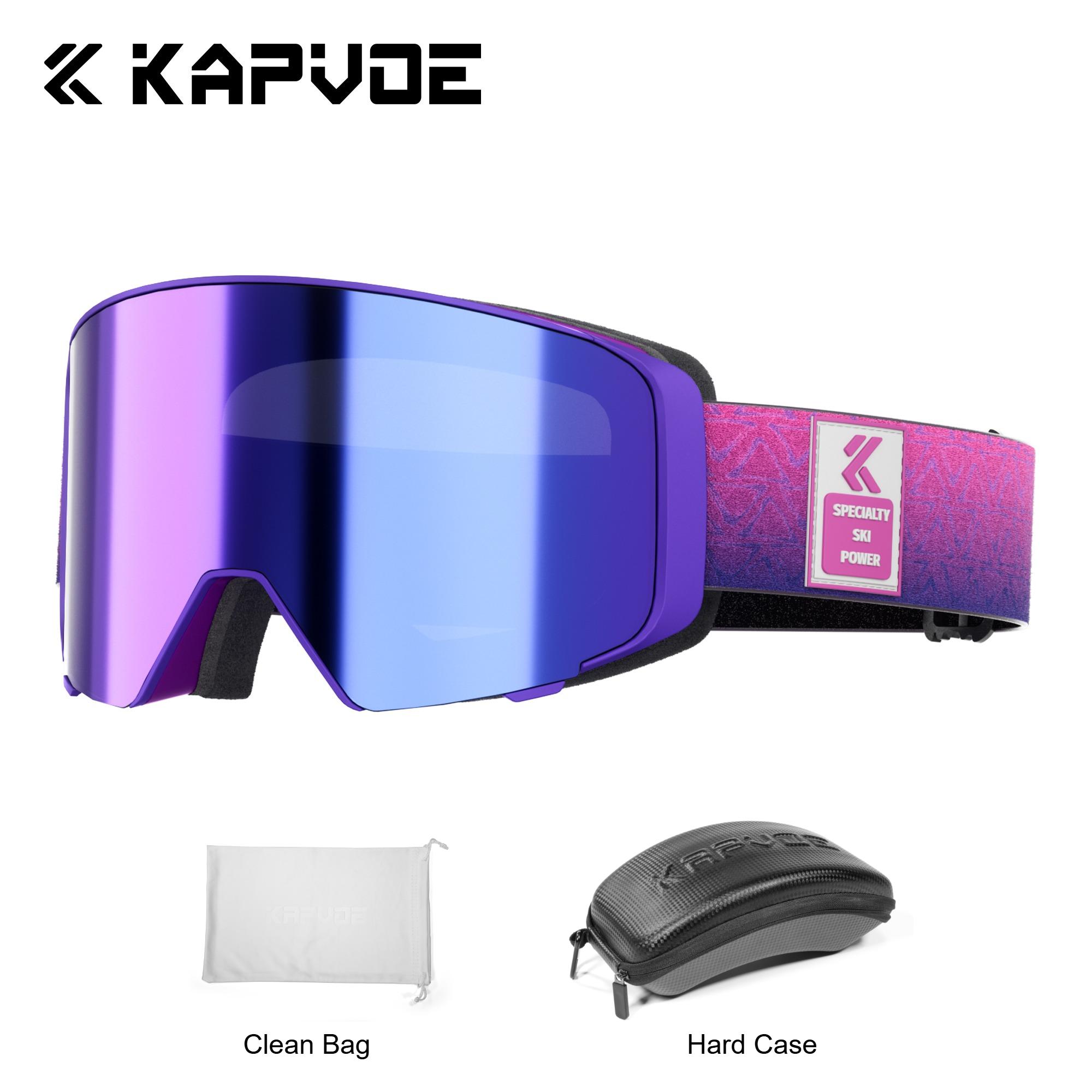

Kapvoe Flip Ski Goggles for Men Snow Goggles Women Anti-Fog Snowboarding Snow Skiing Mask UV400 Snowmobile Glasses Motorcycle