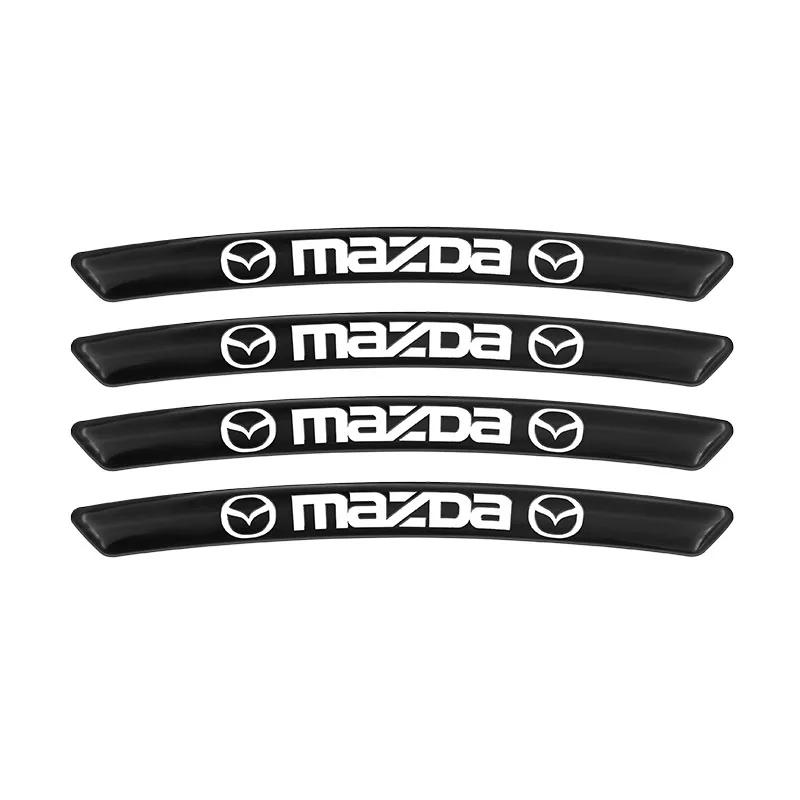 4pcs Car Decal Wheels Tire Rims Racing Sticker For Mazda CX 3 5 7 2 4 6 CX-8 CX-5 CX-9 CX-4 CX-3 CX-7 GH Flair Wagon BT-50 Carol FF12