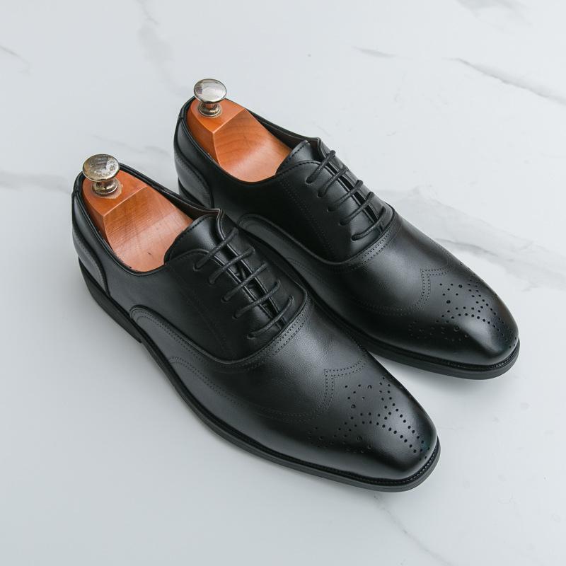 

Мужская деловая кожаная обувь большого размера новая мужская кожаная обувь с квадратным носком модный тренд британский стиль свадебная обувь 47