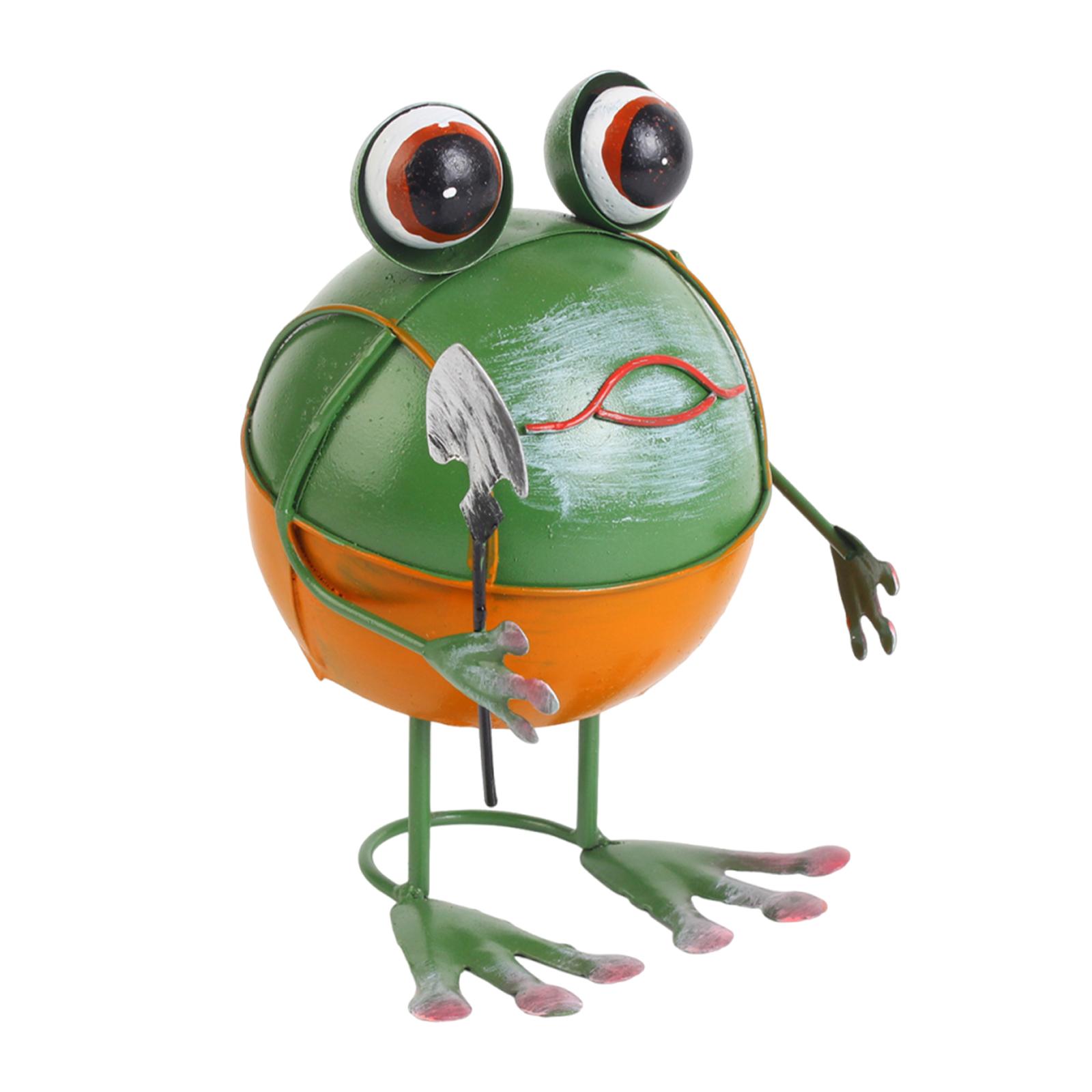 

Metal Outdoor Animal Figurine Rust and Fade Prevention Colorful Cartoon Sculptures Statues for Home Pond Patio Porch Decor