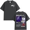 Rapper Milo J 166 Album T Shirt Men Women Fashion Hip Hop Tshirts Male Cotton Casual Oversized Short Sleeve Tshirts Streetwear