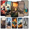 Fighter Planes Phone Case For Samsung Galaxy S24 S23 S22 S20 Ultra S21 FE 5G S10 S9 Plus S10E S8 Soft Silicone Cover