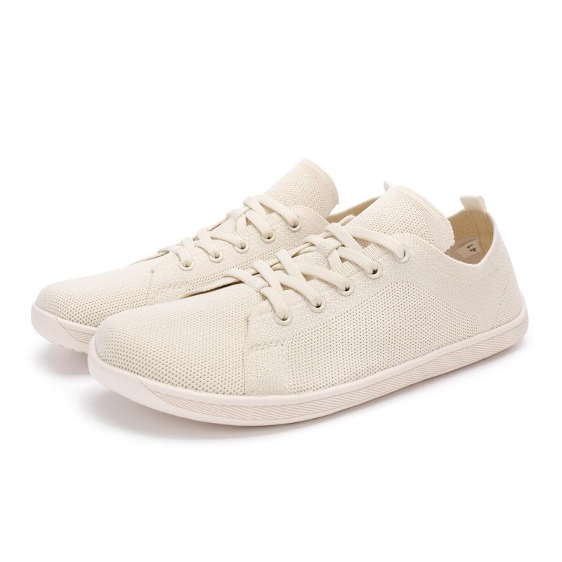 Outdoor Last Wide Toe Barefoot Shoes Flyknit Loose Sneakers Large Size Wide Head Shoes Barefoot Shoes