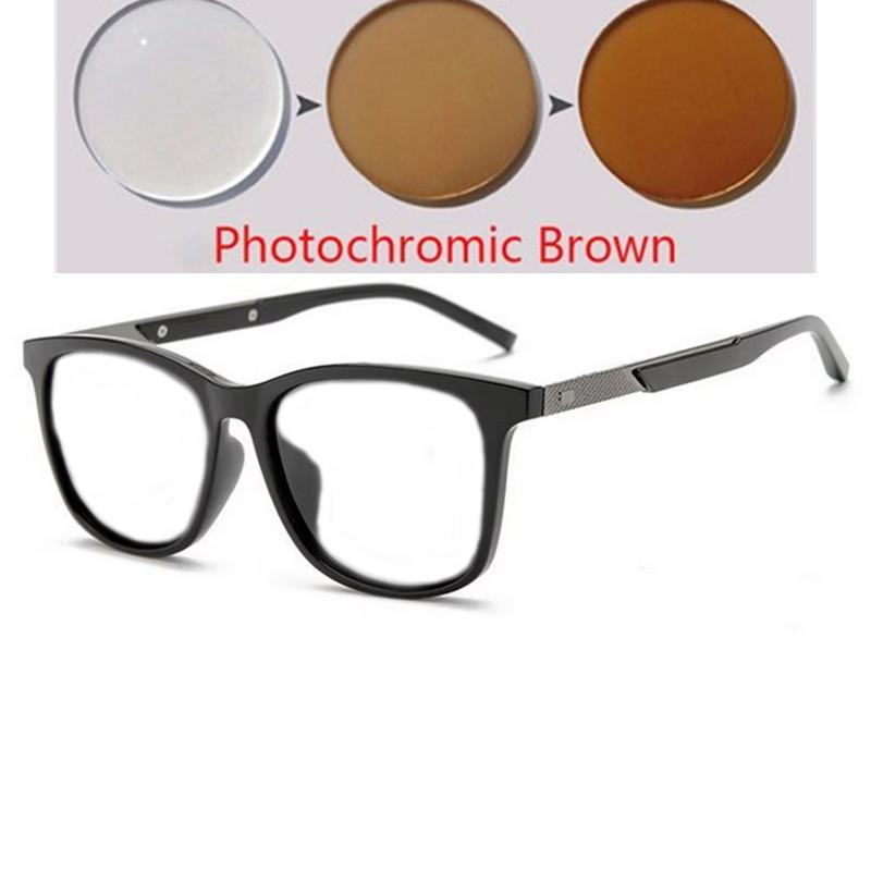 Anti-glare Square Sunglasses For Men Women With Colorful Lenses Diopter 0 To -6 0 Short-sight Sun Glasses