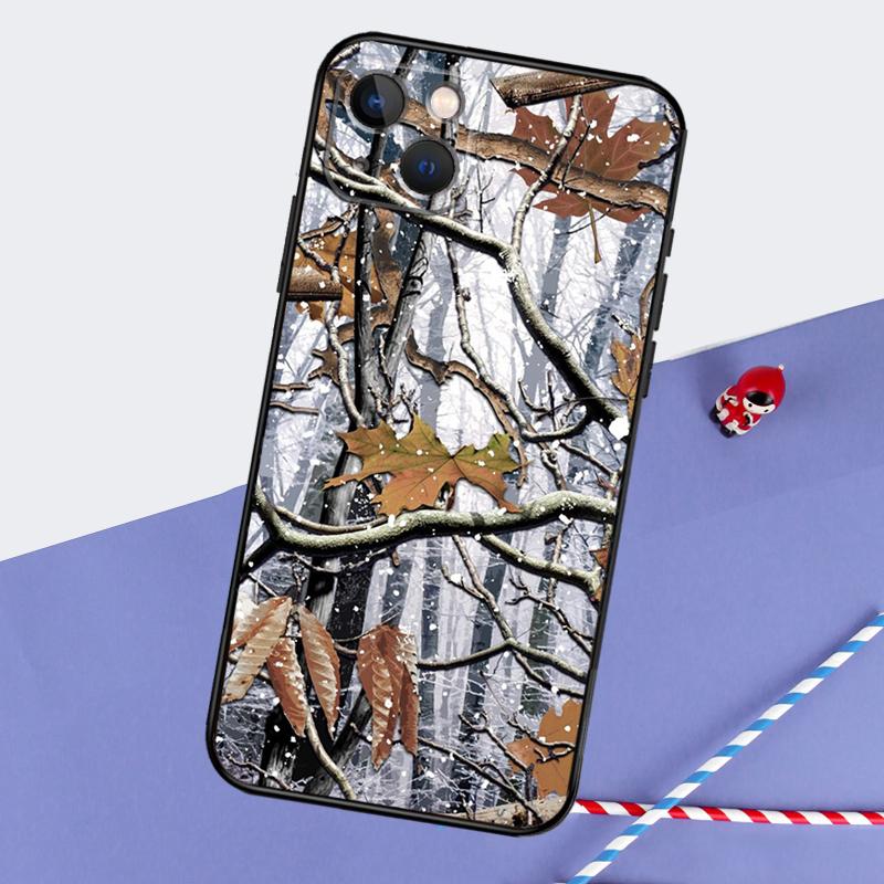Hunting Camouflage Pattern Phone Case For iPhone 16 Pro Max 12 13 Mini 11 14 15 Pro Max XR 15 16 Plus 16e Back Cover
