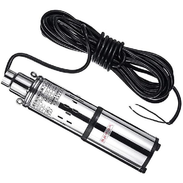 Solar Water Pump Deep Well, DC 12V 180W Deep Well Pump, Deep Well Submersible Solar Water Pump Farm Ranch Irrigation Pump Kit, Solar Submersible Pump