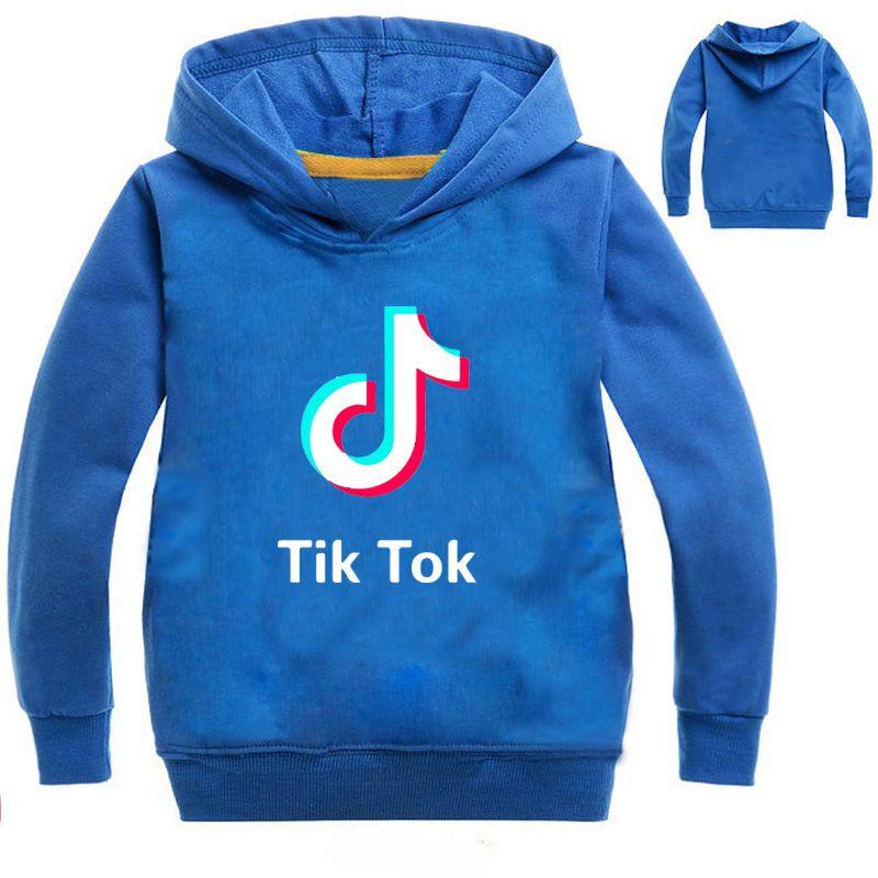 Tok Tik Childrens Letter Sweater Long Sleeve Hoodie Fashion Tops Pullover