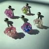 Color Changing Dog Paw Bear Paw Tongue Stud Earrings Bone Stud Resin DIY Cute Ins Sweet Cool Tongue Rings Piercing Jewelry
