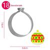 Stainless Steel Christmas Tree Cookie & Cake Cutter Mold Set