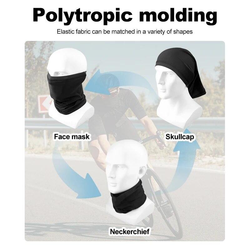Masque Facial de Vélo Absorbant la Sueur Respirant Pêche Entraînement Sport Écharpe Faciale UV Cache-cou Bandana Facial d'Été