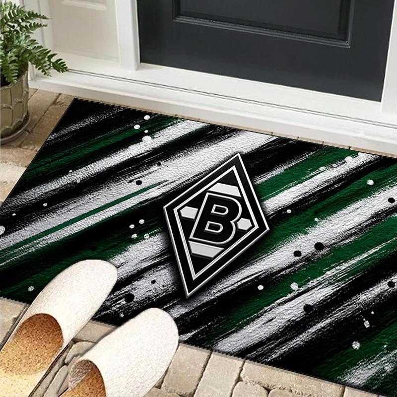 1PC rug Green And Silver Abstract Carpet, Chair Rug,Area Rug for Office Bedroom living rooms bedroom, Doormat decor Christmas fan gifts