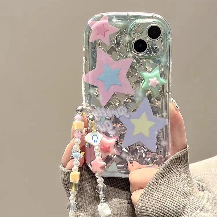 Love Star Double-Layer DIY Resin Accessories: Handmade Cream Style Hairpin & Mobile Case Decor