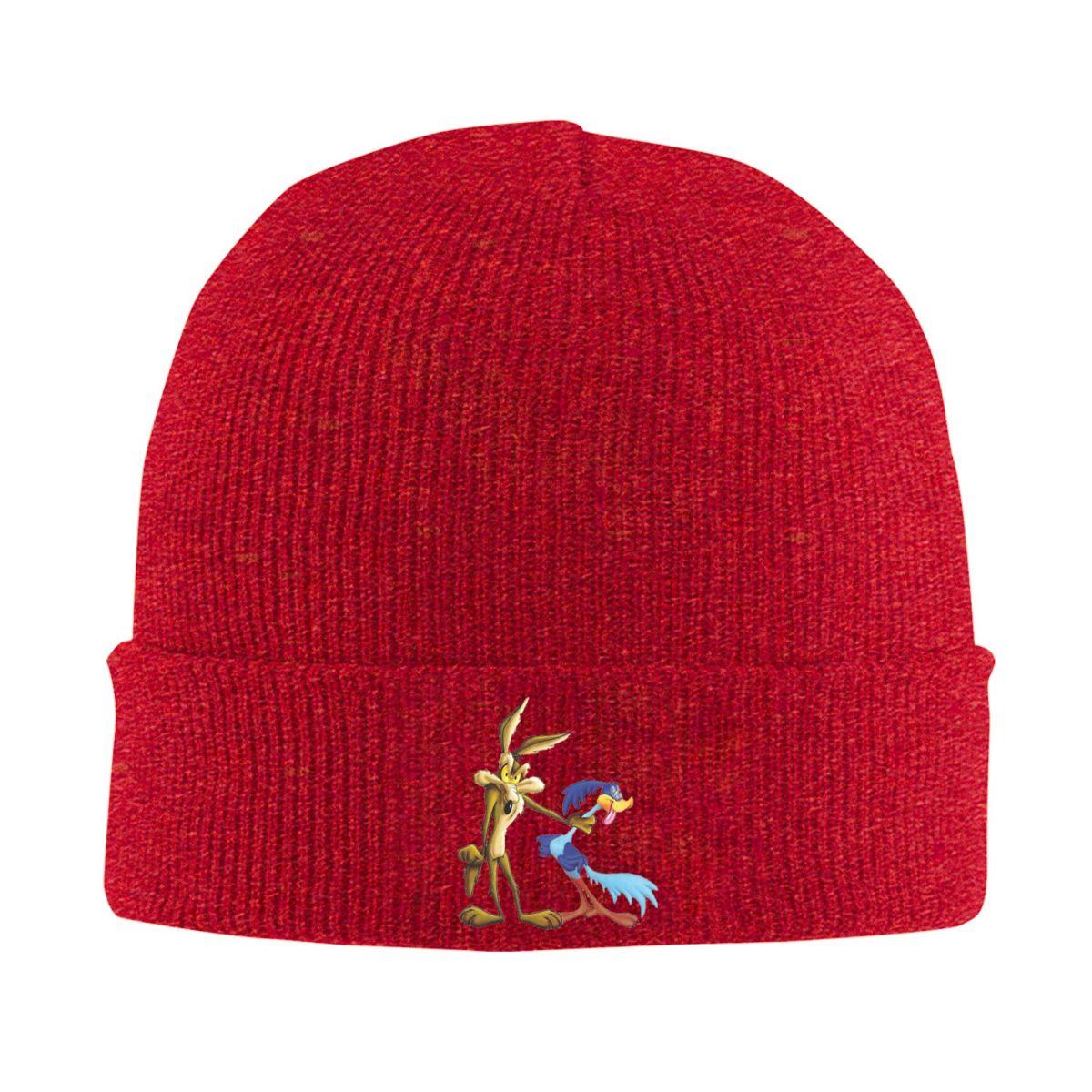 

Roadrunner Coyote Warm Knitted Cap Fashion Bonnet Hat Autumn Winter Outdoor Beanies Hats for Unisex Adult One Size