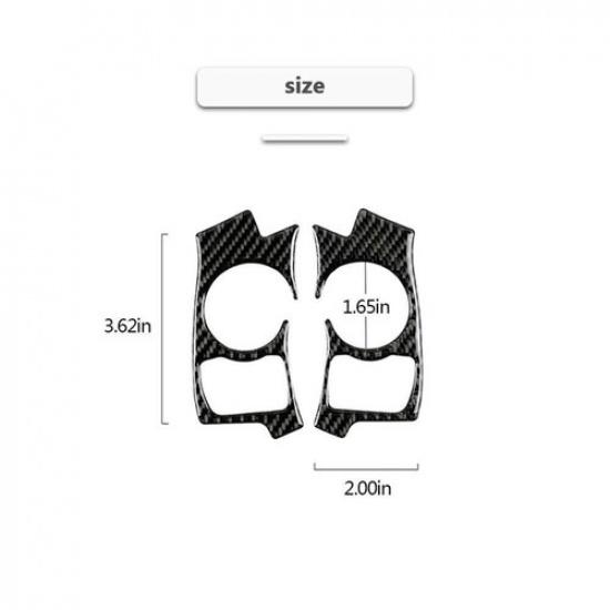 Carbon Fiber Steering Wheel Button Cover Trim For Lexus IS250 IS350 13-17 Type B