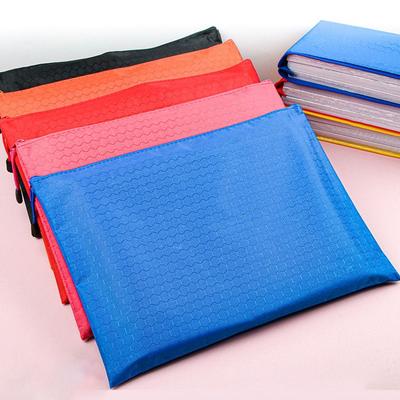 Waterproof File Folder Portable Stationery Storage Mesh Bag A4 Zipper File Bag  Data Storage